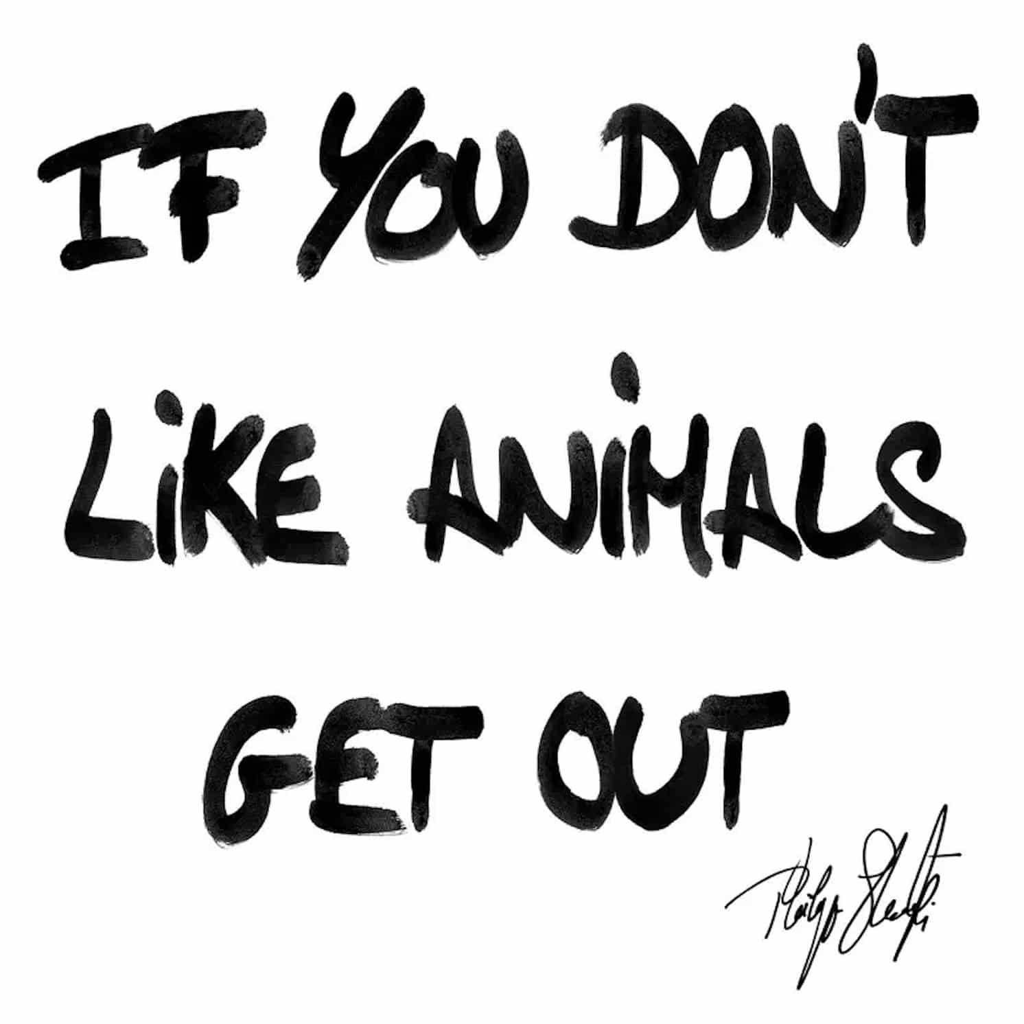 Read more about the article If you don’t like animals get out