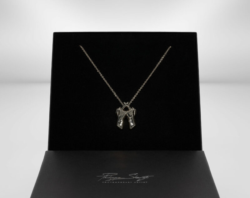No Fuck Here necklace White Gold plated 2