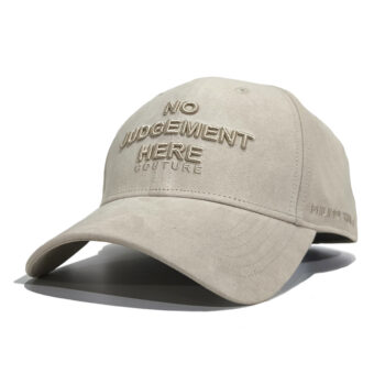NO JUDGEMENT HERE SUEDIN BASEBALL CAP